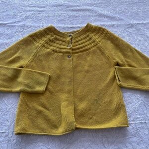 Yellow Mini Boden Cotton Sweater Sz 8-9Y